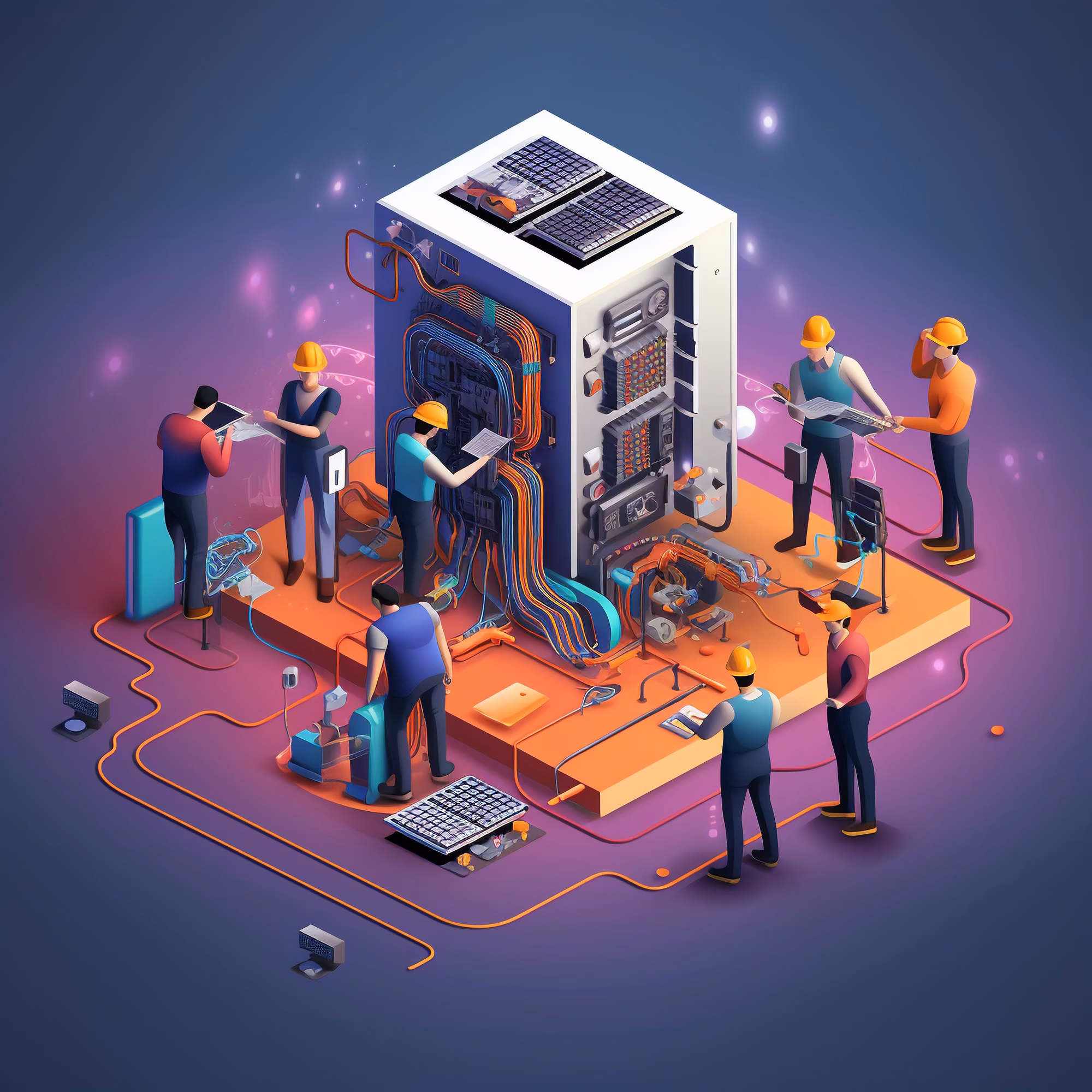 Ilustrasi layanan digital Solusi Dev