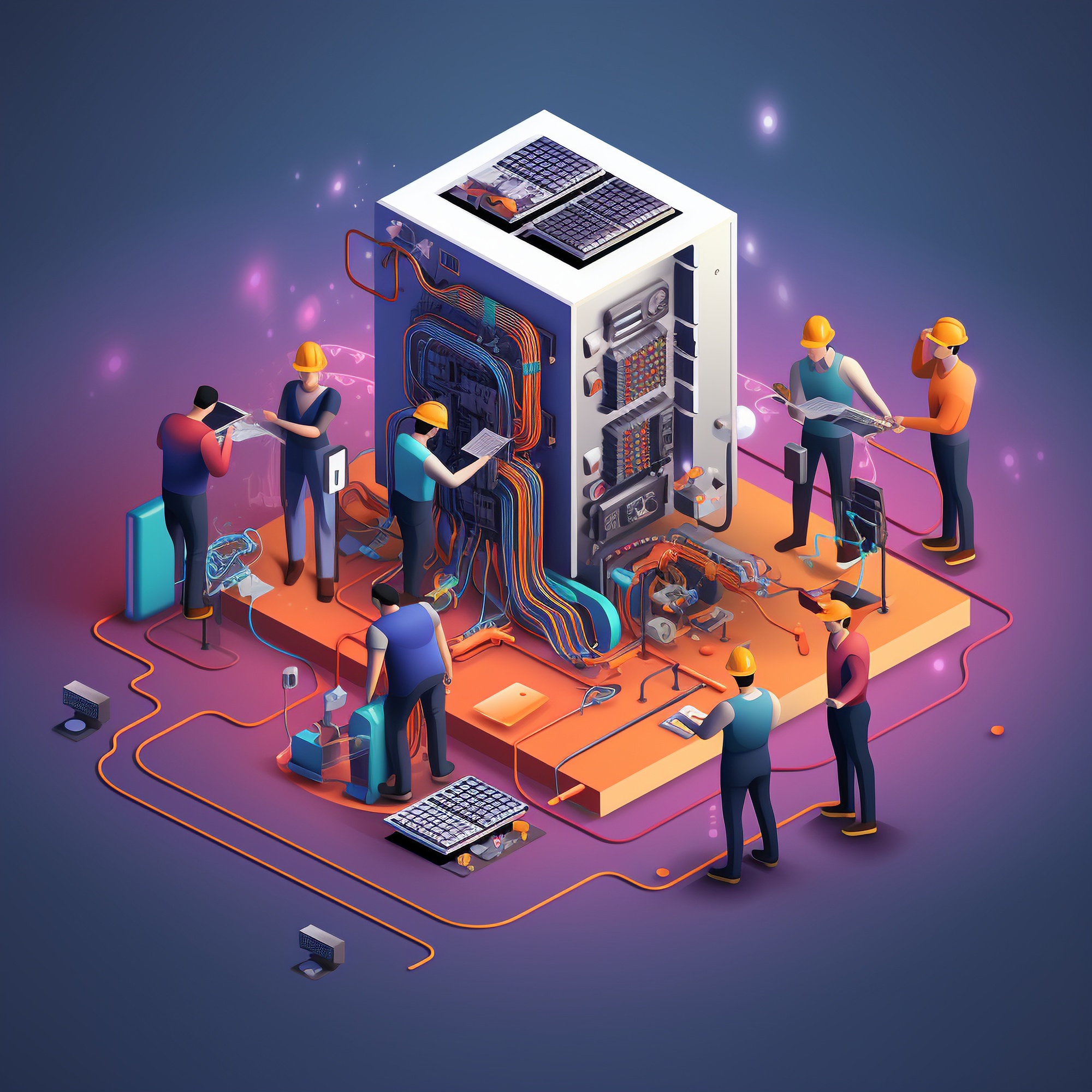 Ilustrasi layanan digital Solusi Dev
